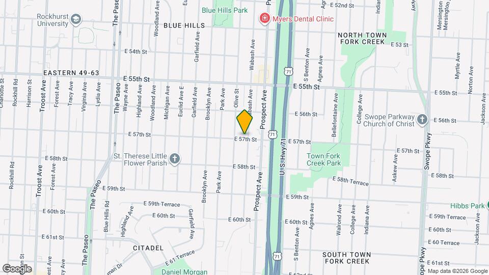 5646 Wabash Ave Map and Location Details