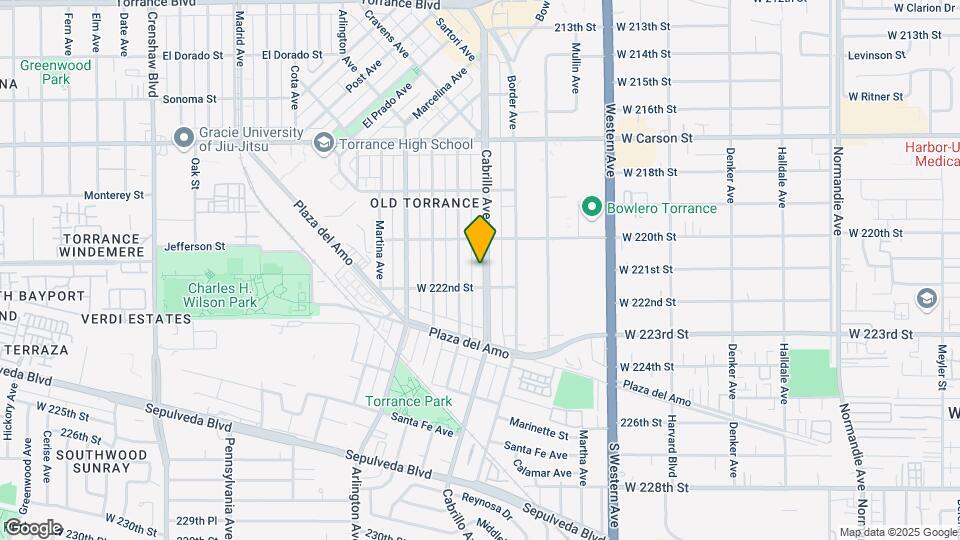 2109 Cabrillo Ave Map and Location Details