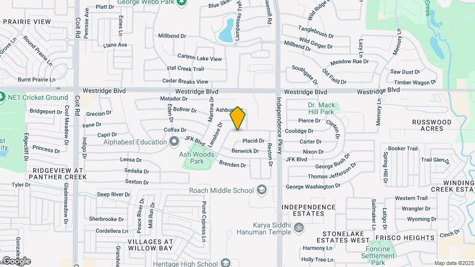 10221 Coolidge Dr Map and Location Details