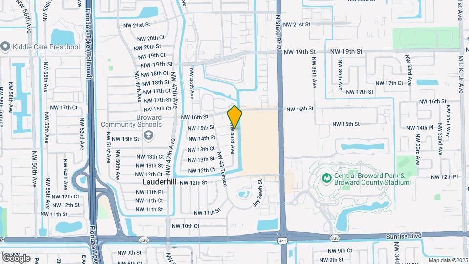 1490 NW 43rd Ave Map and Location Details