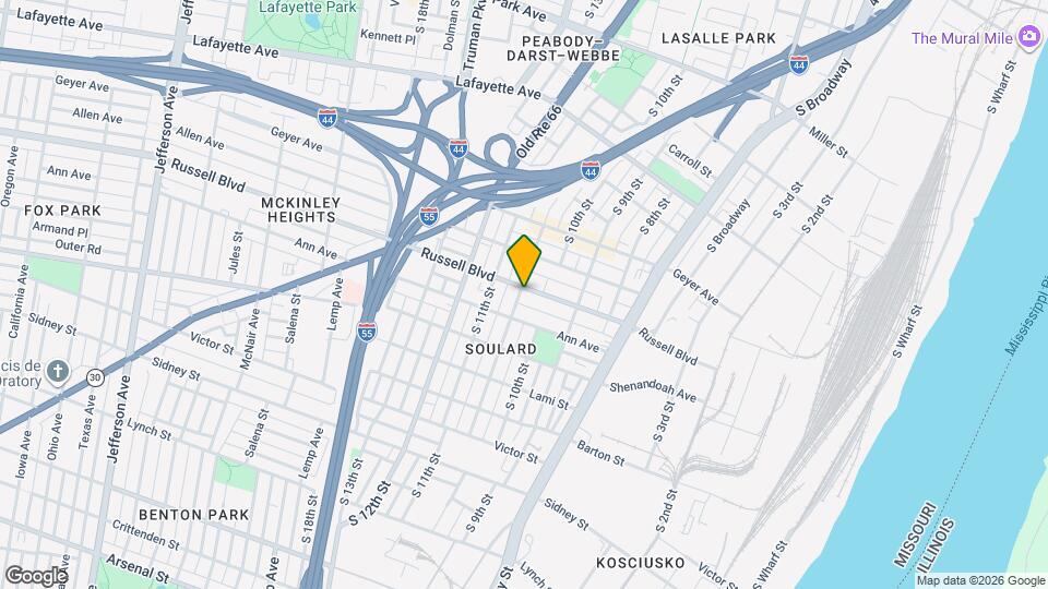 1022 Russell Blvd Mapa y Detalles de la Ubicación