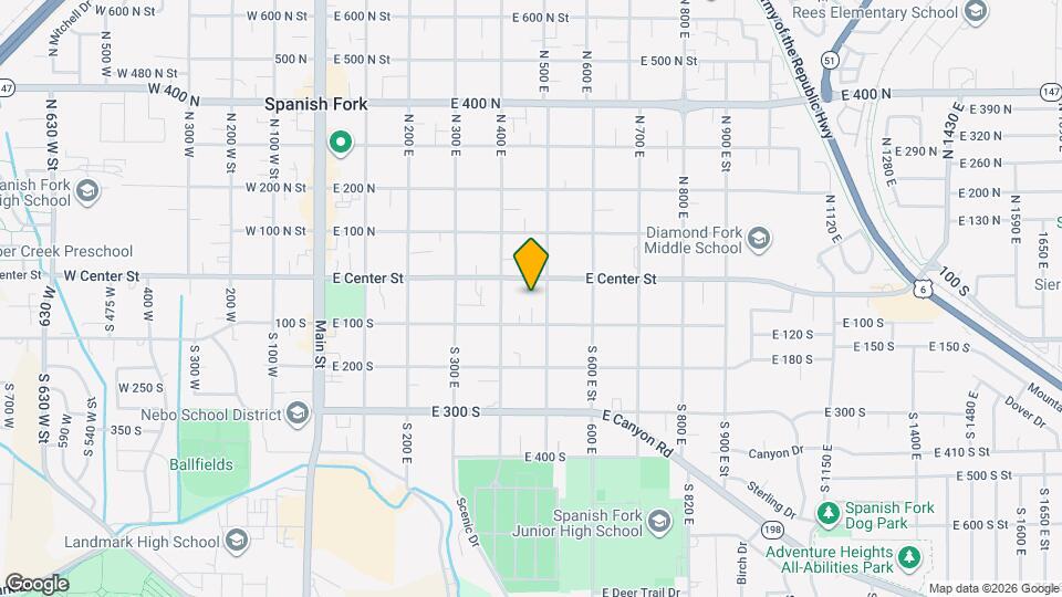 464 E Center St Map and Location Details