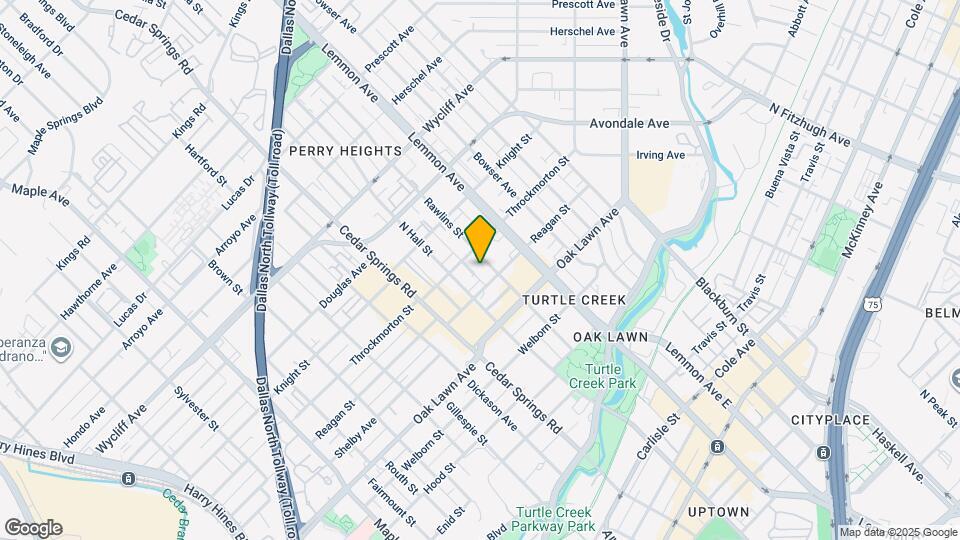 3913 Rawlins St Map and Location Details