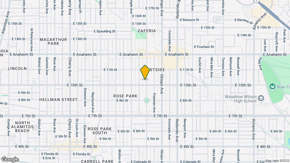 1017-1019 Orizaba Ave Map and Location Details