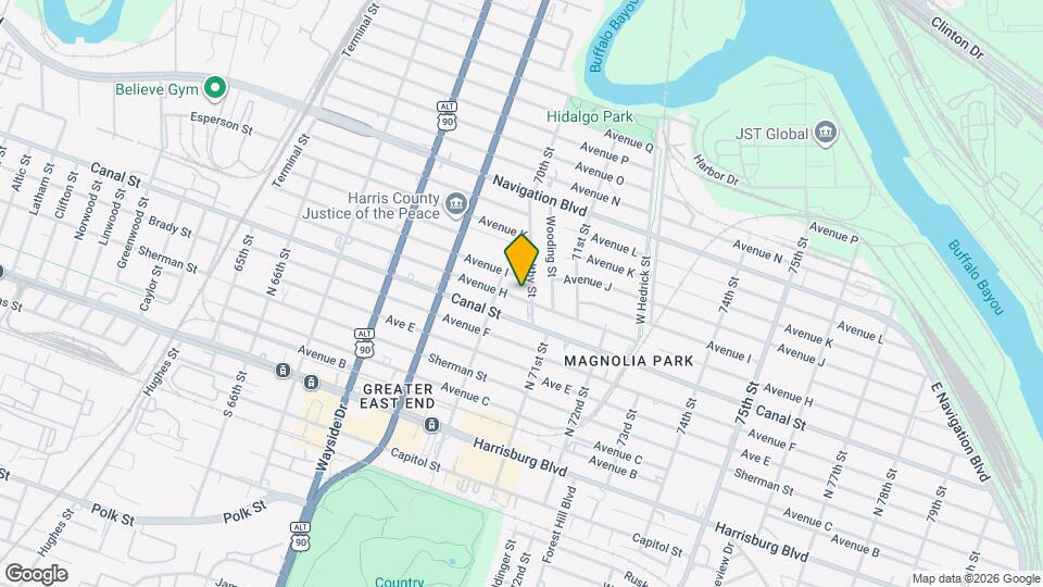 7021 Avenue H Map and Location Details