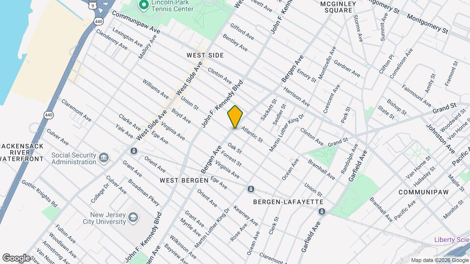 416 Bergen Ave, Unit 416 Bergen Ave #1 Mapa y Detalles de la Ubicación