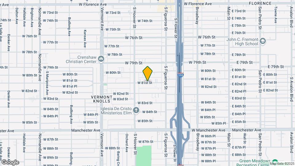 634 W 81st St Map and Location Details