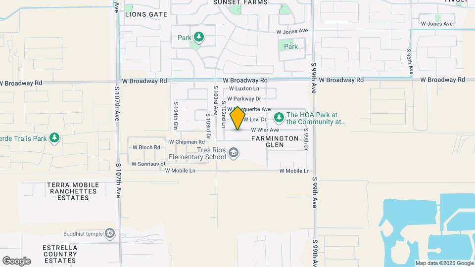 10221 W Wier Ave Map and Location Details