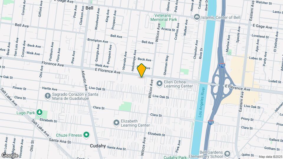 4922 Florence Ave Mapa y Detalles de la Ubicación