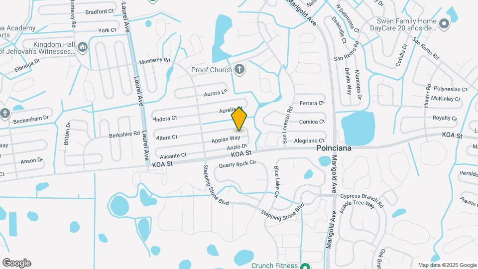 127 Appian Way Map and Location Details