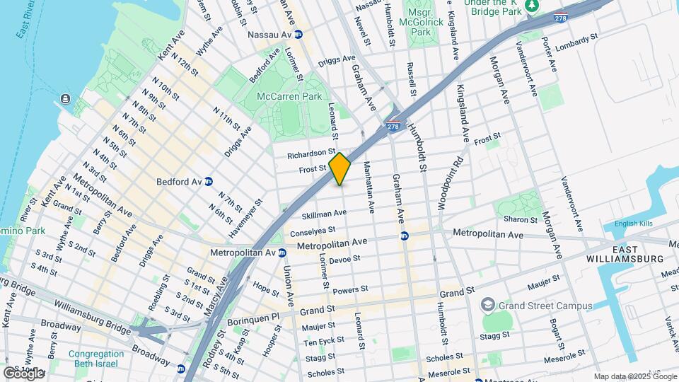 357 Leonard St Mapa y Detalles de la Ubicación