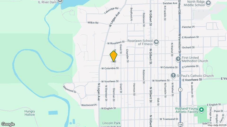 1410 Sherman St Map and Location Details