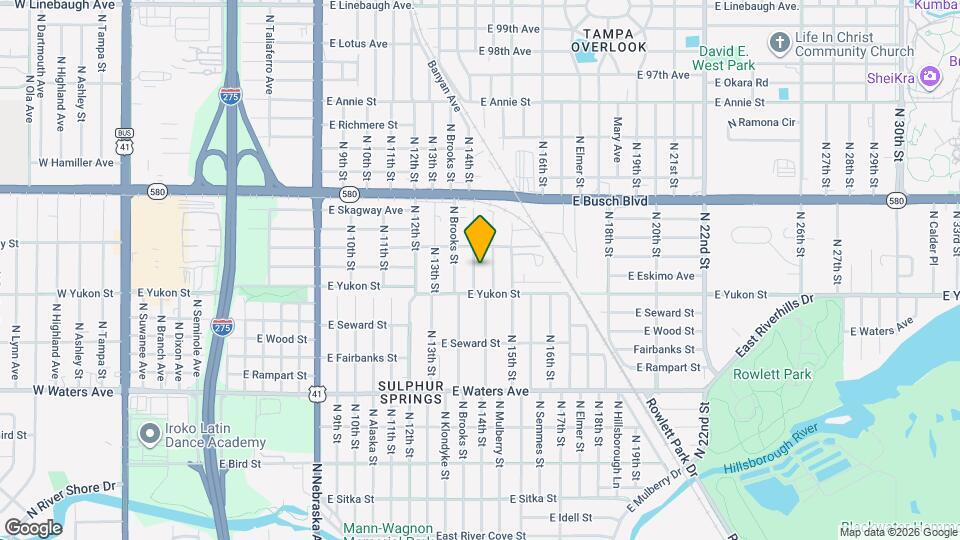 8613 N 14th St Map and Location Details