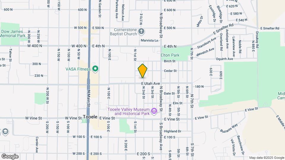 207 N 2nd St Map and Location Details