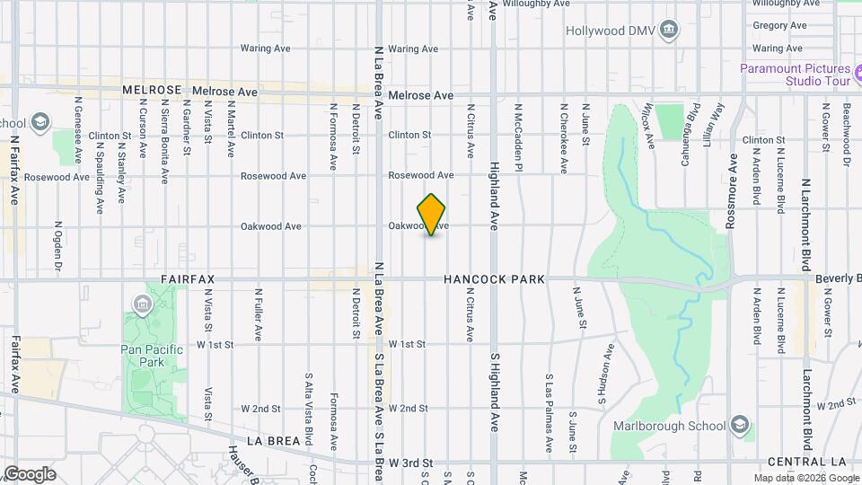 342 N Orange Dr Map and Location Details