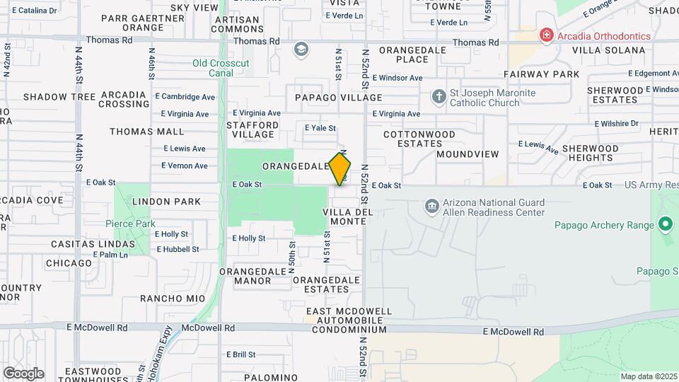 5107 E Oak St Map and Location Details