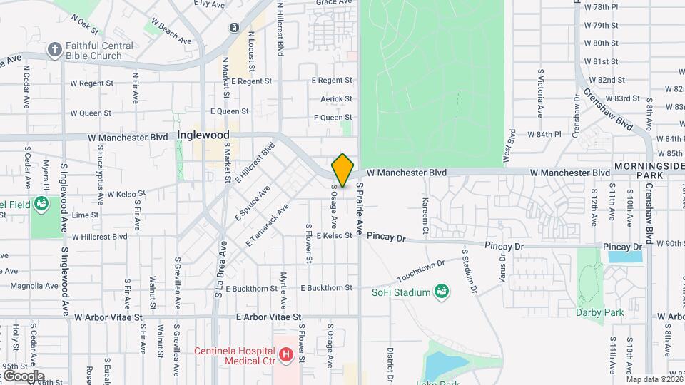 811 E Nutwood St Map and Location Details