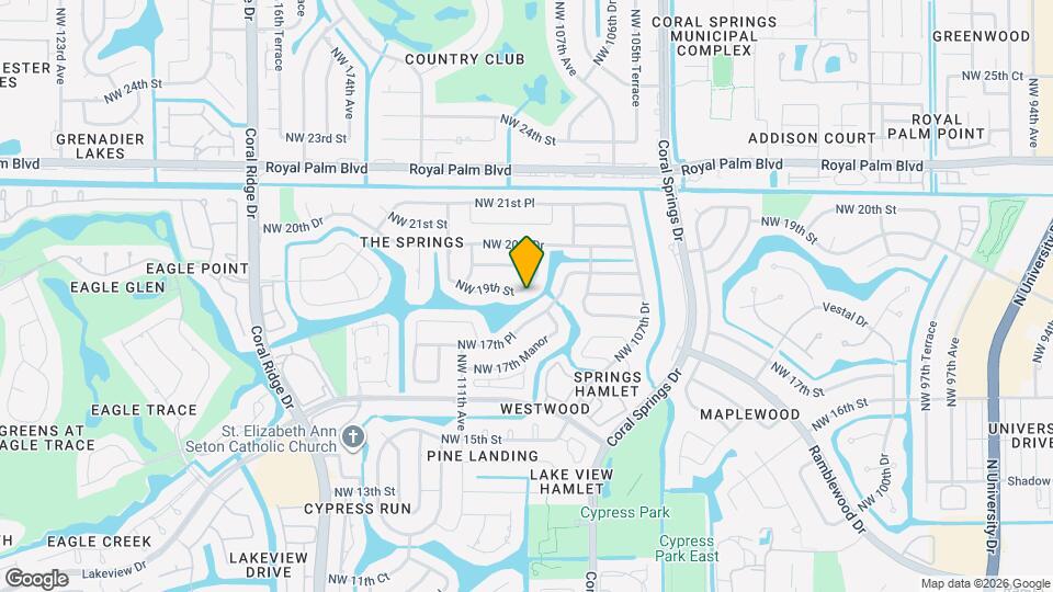 10902 NW 19th St Map and Location Details