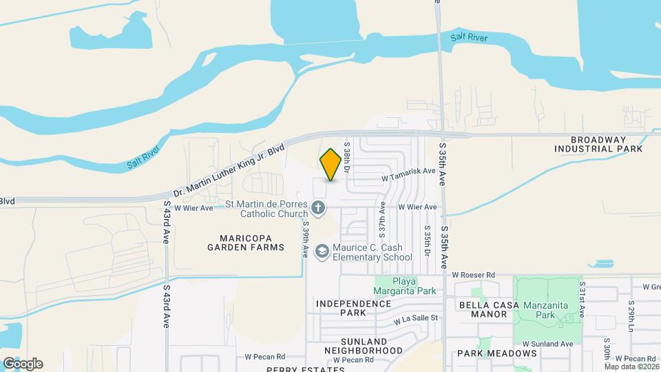 4665 S 38th Ln Map and Location Details