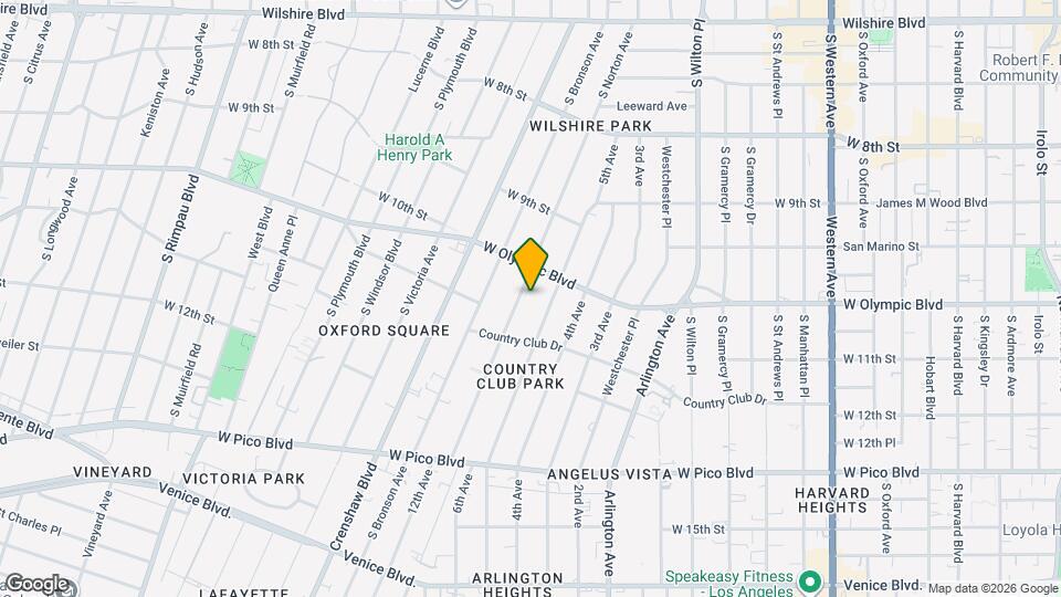 1030 S Norton Ave Map and Location Details