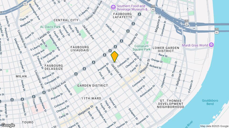 1431 Jackson Ave Mapa y Detalles de la Ubicación