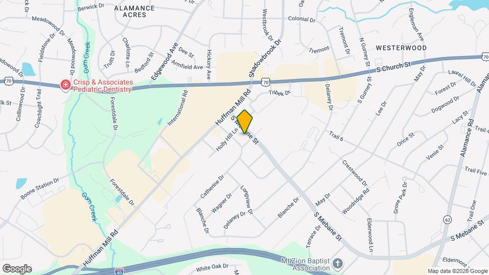 3732 S Mebane St Map and Location Details