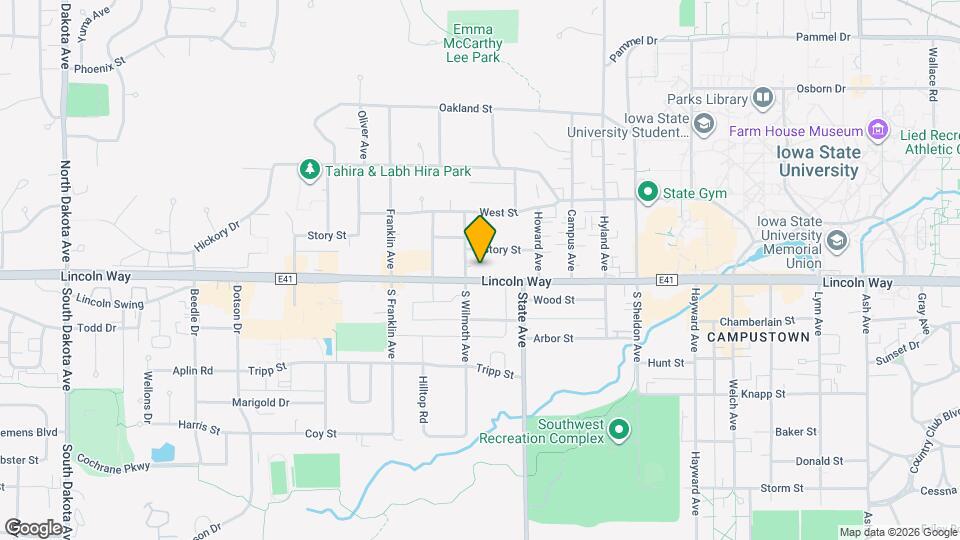 3121 Lincoln Way Map and Location Details