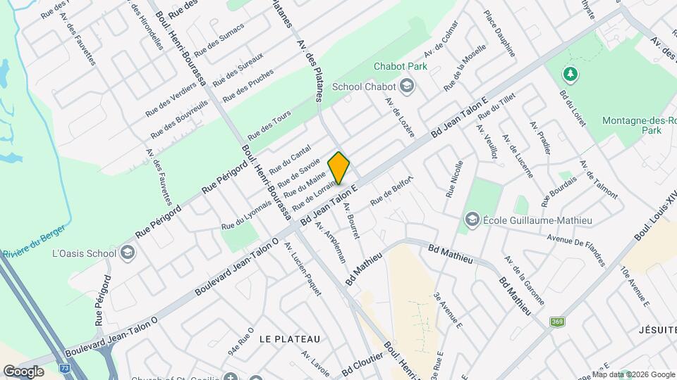 1273 Jean-Talon Boul E Map and Location Details