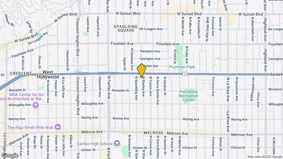 1047 N Stanley Ave Map and Location Details