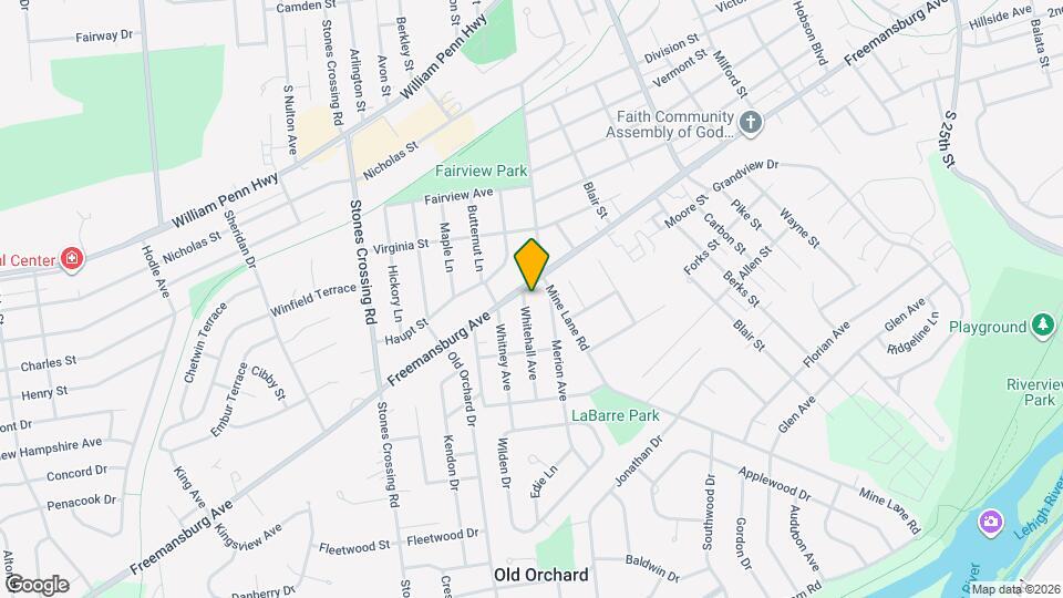 1114 Whitehall Ave Map and Location Details