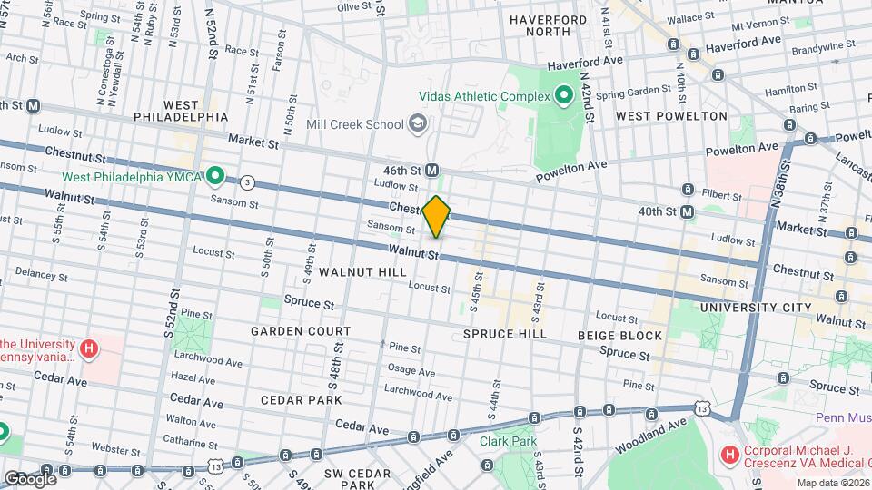 140 S 46th St Map and Location Details