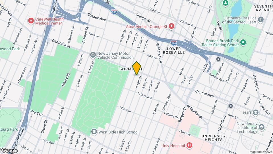 164 S 11th St, Unit 1 Map and Location Details