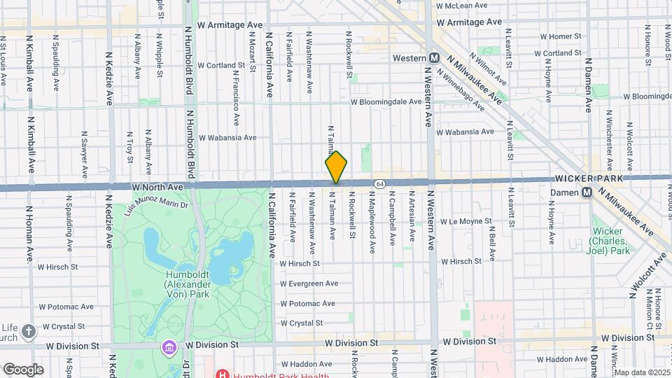 1555 N Talman Ave Map and Location Details