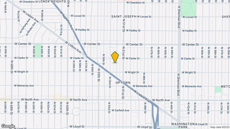 2545 N 52nd St Map and Location Details