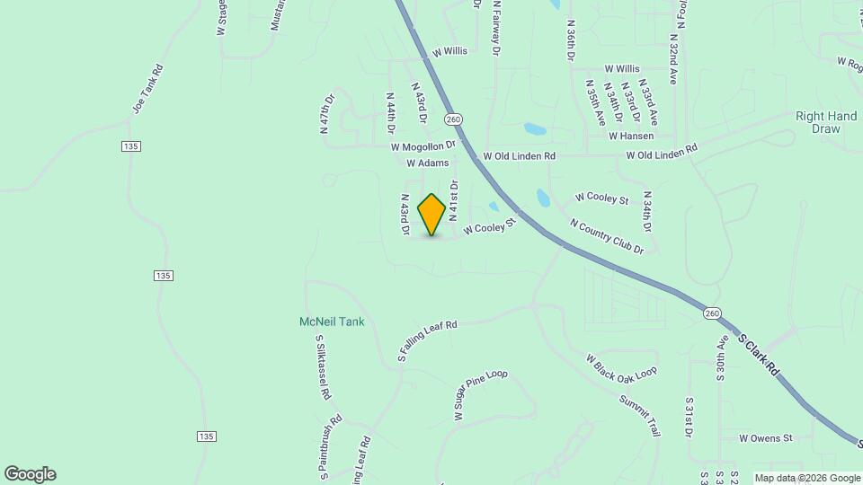 4221 W Cooley St Map and Location Details