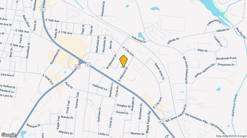 206 E Hillcrest Dr Mapa y Detalles de la Ubicación