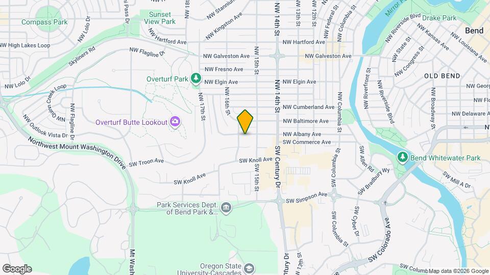 1579 NW Albany Ave Map and Location Details