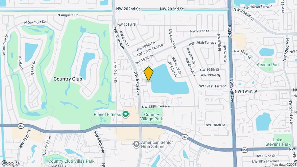 19217 NW 64th Ct Map and Location Details