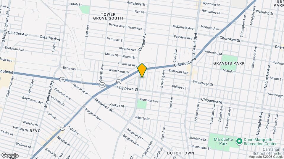 3640 Gustine Ave Mapa y Detalles de la Ubicación