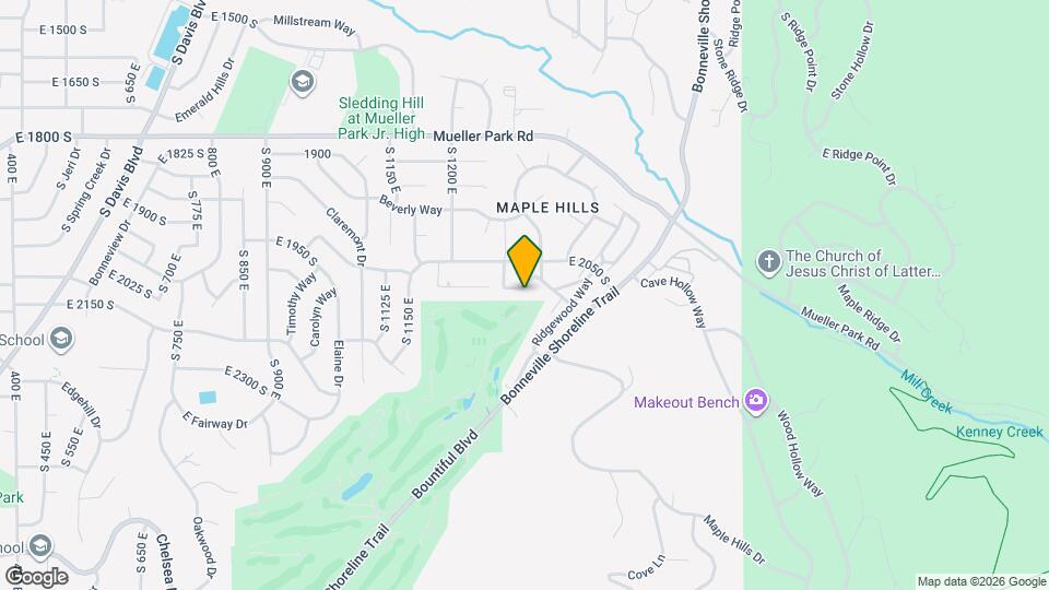 1340 Ridgewood Ln Map and Location Details