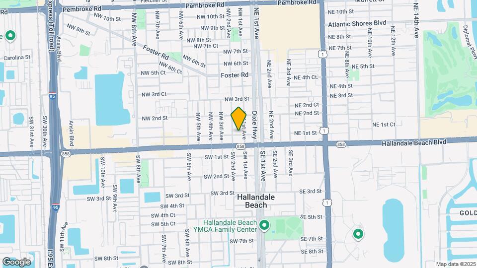 108 NW 1st St Map and Location Details