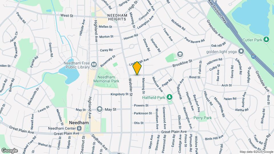 338 Brookline St, Unit 1 Map and Location Details