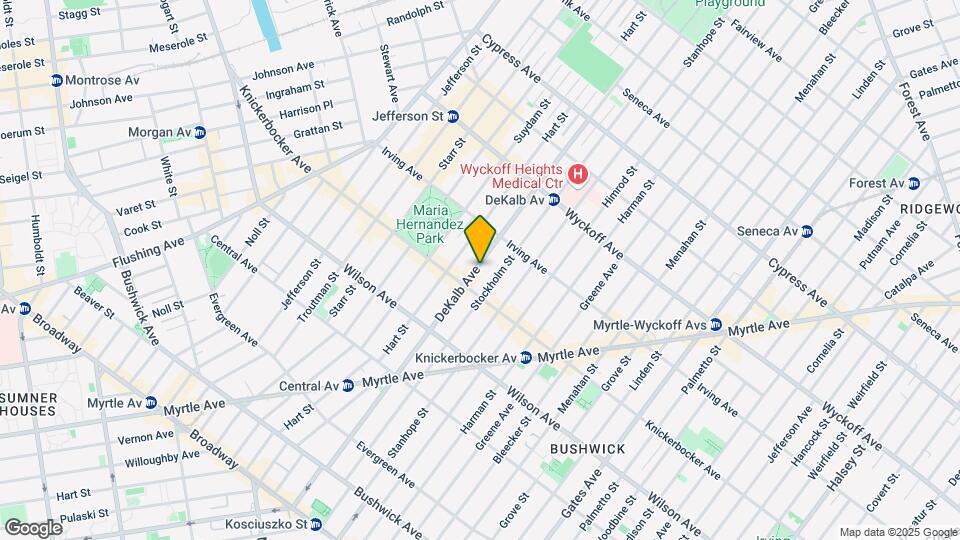 1490 Dekalb Avenue Apartments Map and Location Details