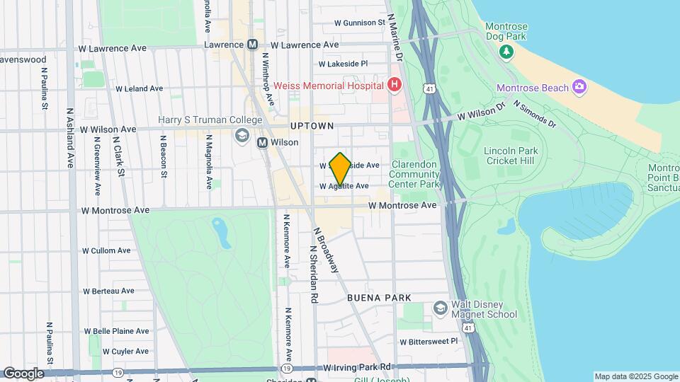 917 W Agatite Ave Mapa y Detalles de la Ubicación
