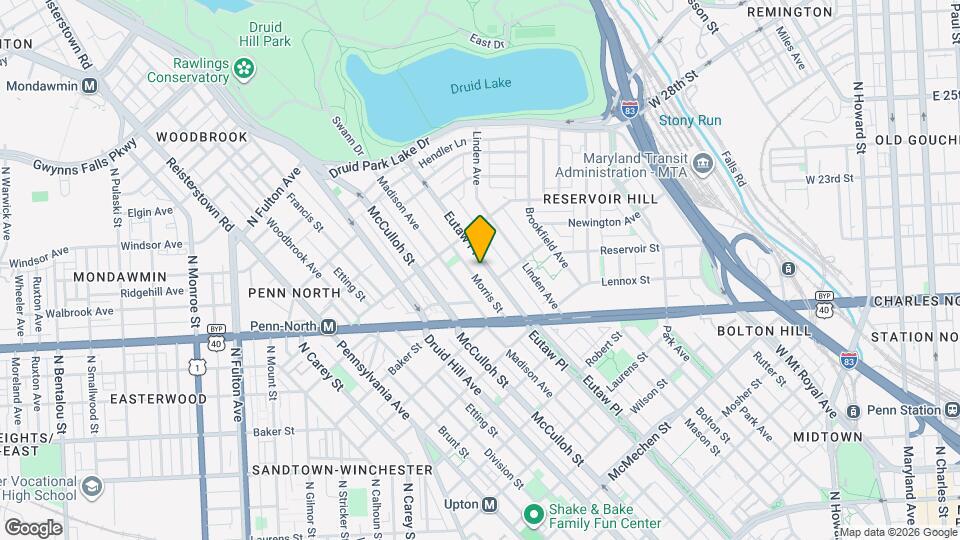 2318 Eutaw Pl Map and Location Details