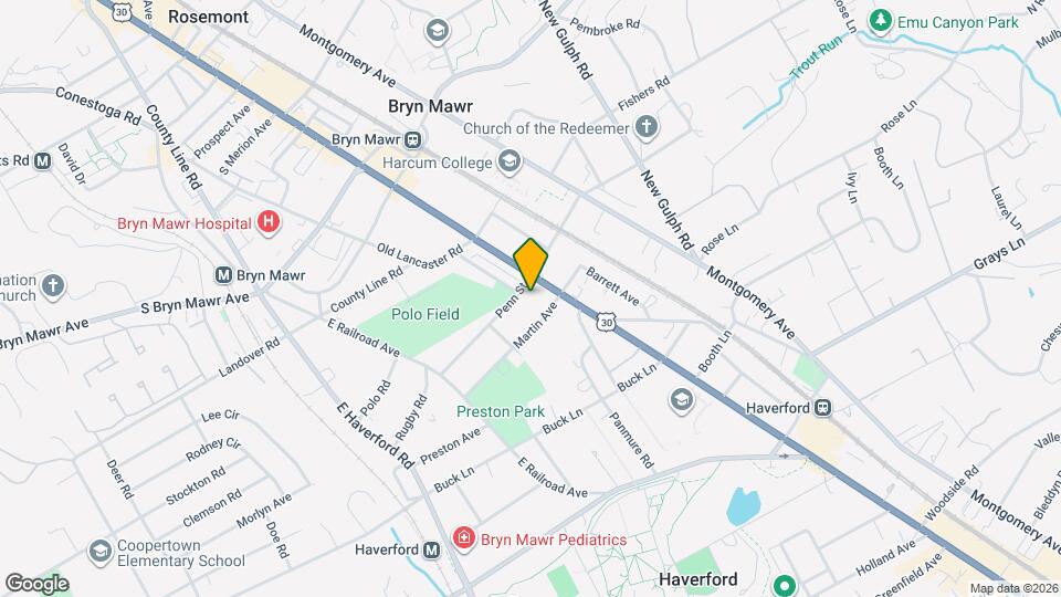 893 Penn St, Unit Apt B Map and Location Details