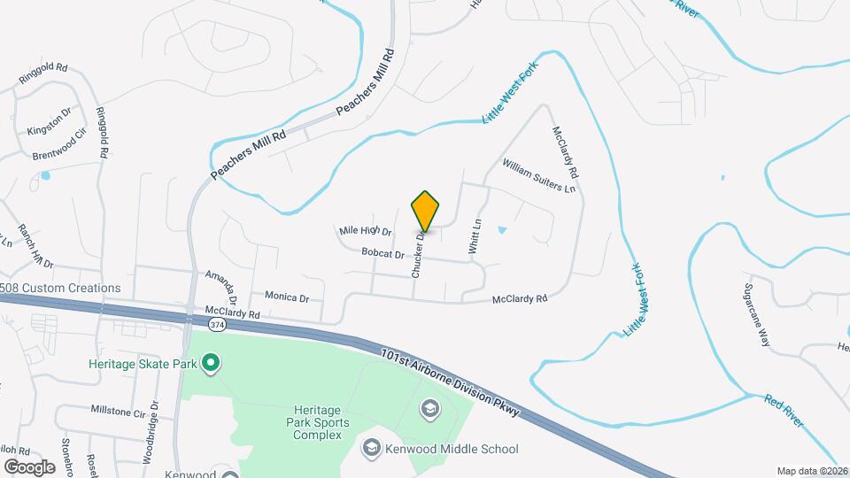 1319 Chucker Dr Map and Location Details