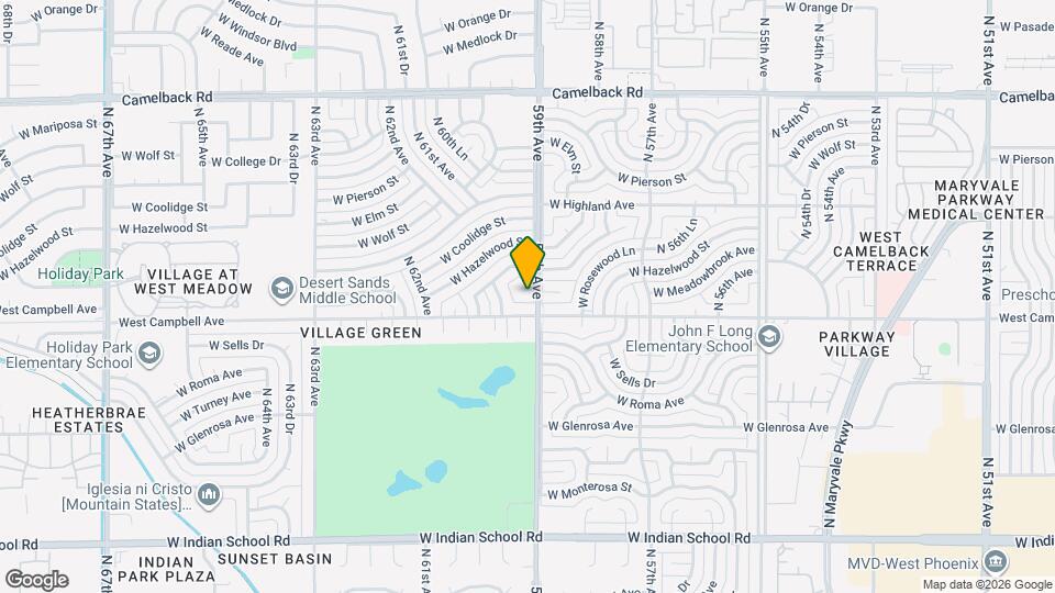 4512 N 59th Ave Map and Location Details