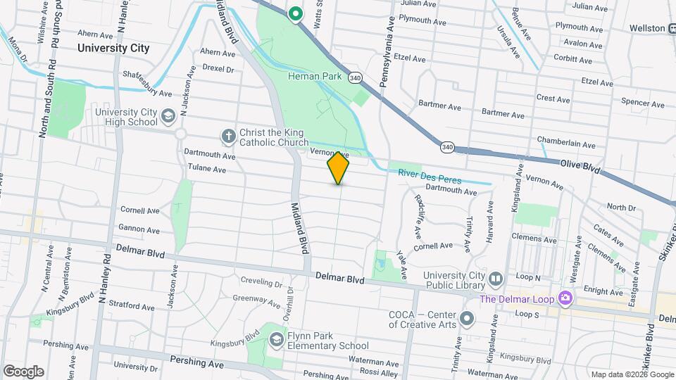 7104 Tulane Ave, Unit 2 Mapa y Detalles de la Ubicación