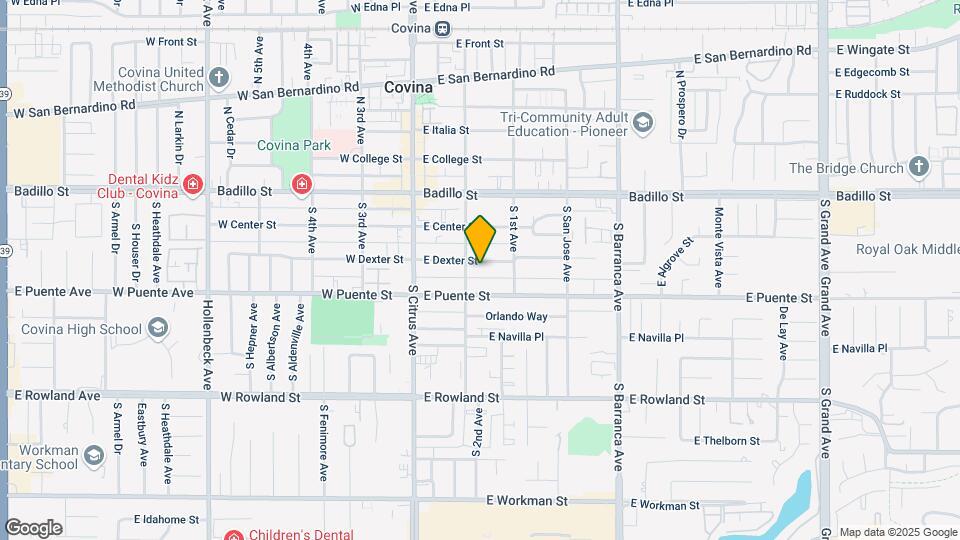 224 E Dexter St Map and Location Details